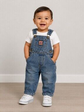 Vintage Perfect Pals Jean Overall Tuff Kids 12M